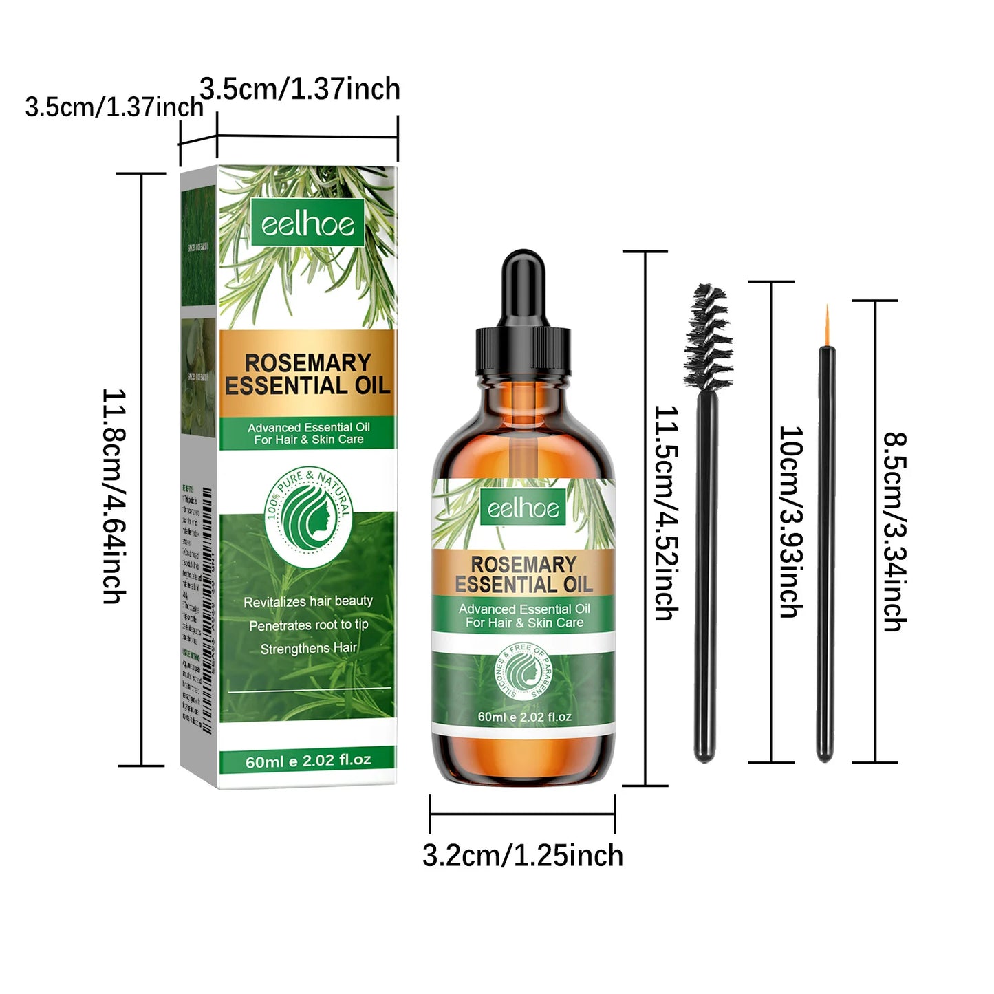 Rosemary Essential Oil for Hair – Smooth, Shiny & Moisturizing