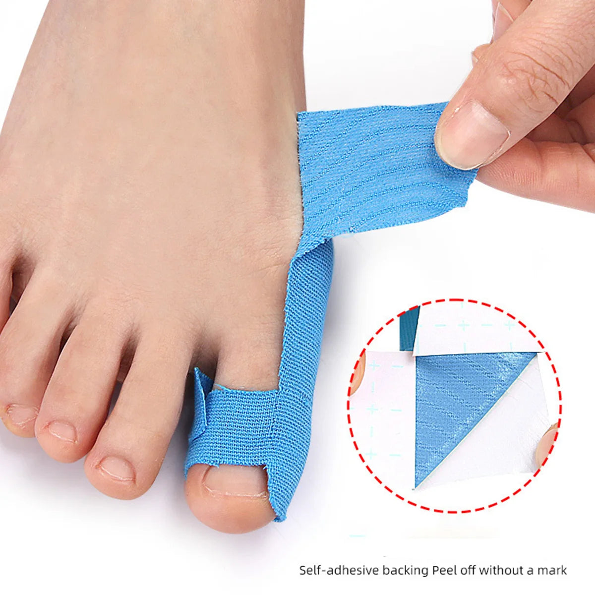 10 Pieces Protective Muscle Patch Toe Separator Anti-wear Foot Patch Finger Self-adhesive Toe Separator Peaceful Pleasures Health and Wellness