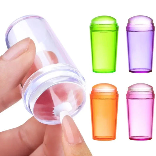 6-Piece Nail Art Stamping Kit – Silicone Stamper & Scraper Nail Stamping Kit Peaceful Pleasures Health and Wellness