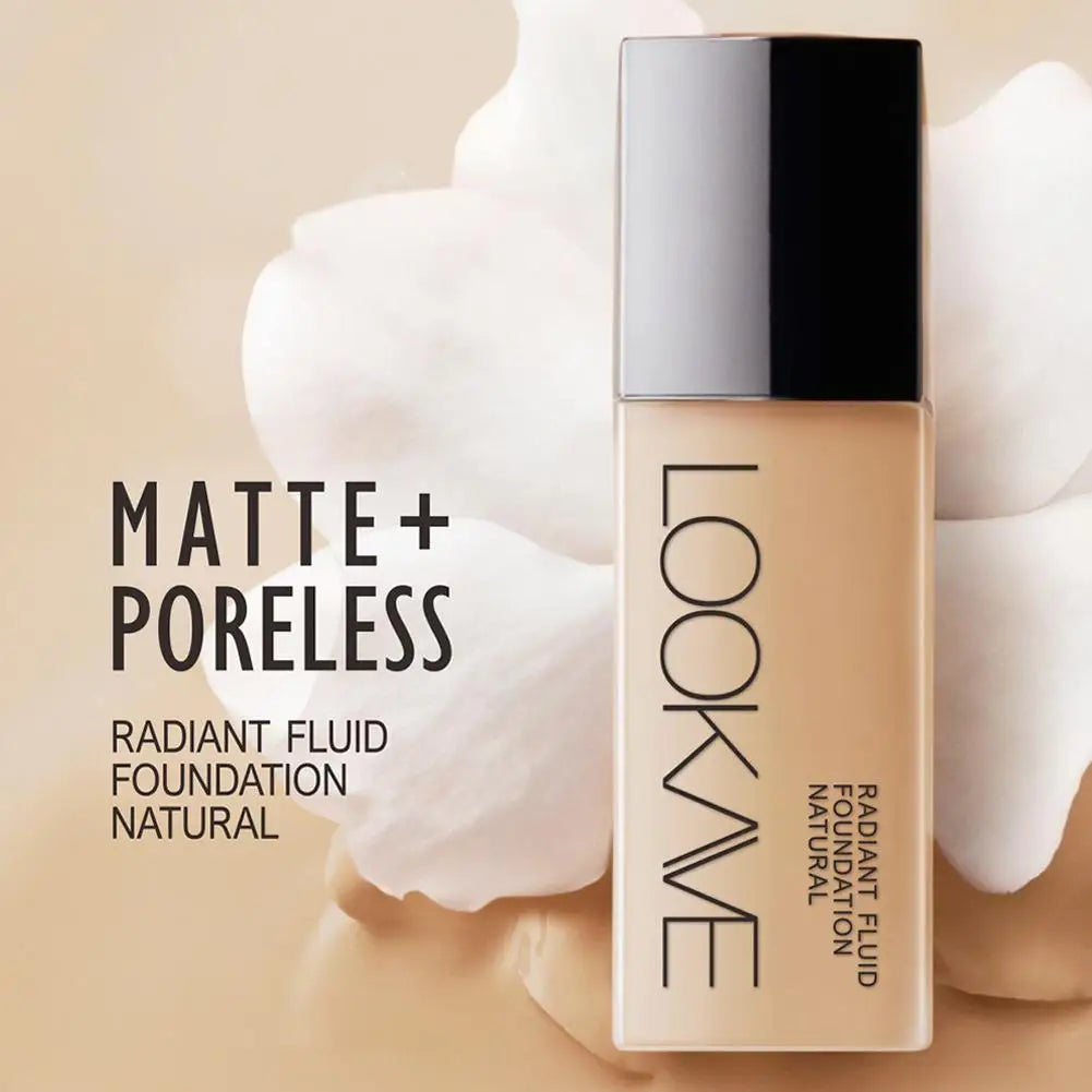 Long-Lasting Liquid Foundation Full Coverage, Natural Matte Finish, Moisturizing Concealer, CC Cream Base Makeup Tool Peaceful Pleasures Health and Wellness