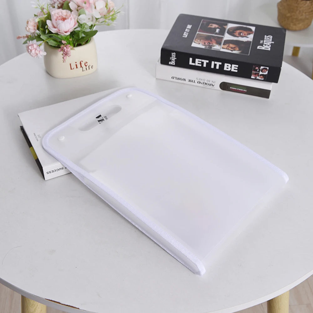 13 Layers A4 Expanding File Folder Handheld Organizer Large Capacity Document Paper Bill Storage Bag For Students Office Peaceful Pleasures Health and Wellness WHITE 11-15 Cells