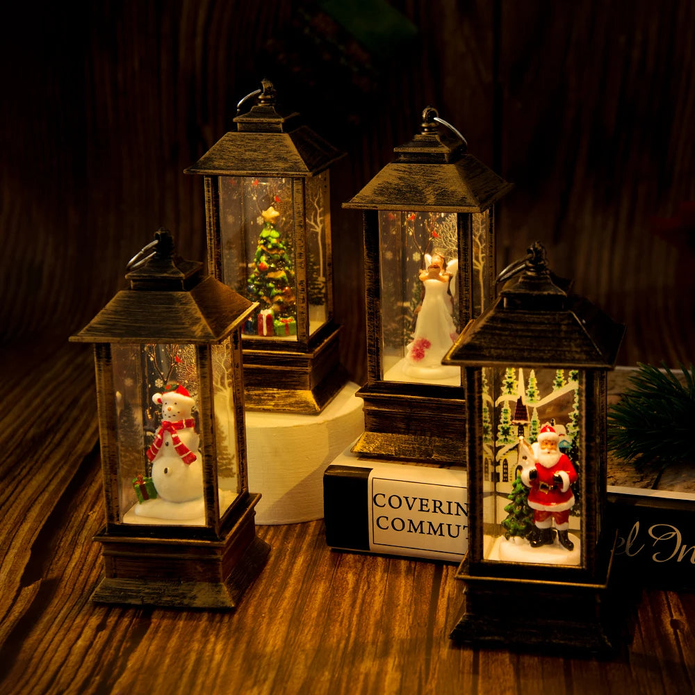 1PC Light Night Light Christmas Interior Light Desktop Decoration Christmas Tree Santa Claus Decorative Desktop Decoration No w Peaceful Pleasures Health and Wellness