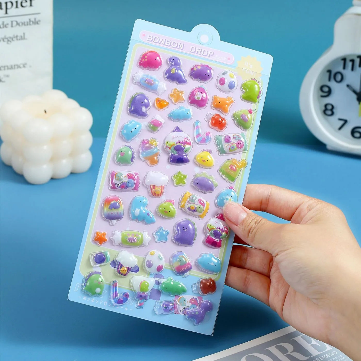 3D Cartoon Relief Stickers for Phone, Laptop, Diary & Notebook