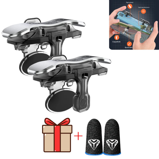 X8 Mobile Game Trigger For PUBG Phone Gaming 6 Finger Trigger Sensitive Shoot Phone Game Trigger L1 R1 Aim Keys Game Controller Peaceful Pleasures Health and Wellness