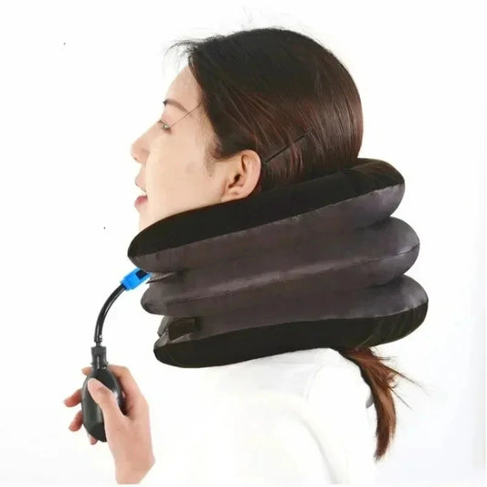 Inflatable Cervical Traction Neck Stretcher Collar | HOMEFISH Cervical Traction Collar Peaceful Pleasures Health and Wellness