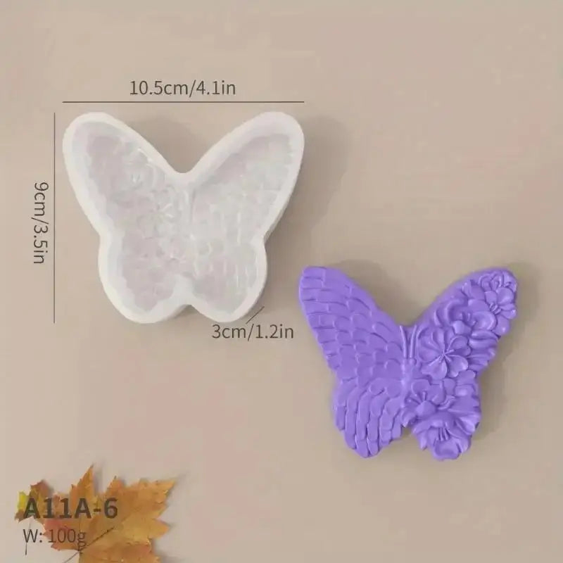 Halloween Butterfly Skull Snakehead Silicone Mold DIY Flower Candle