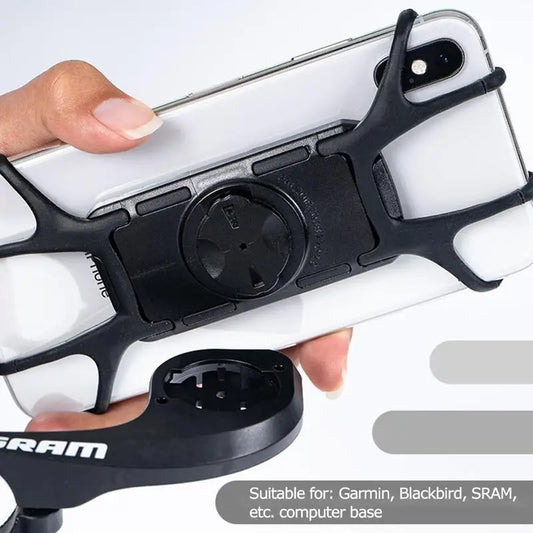 Silicone Bike Phone Mount | Fits Garmin & SRAM | 4–7.5 in Bike Phone Mount Peaceful Pleasures Health and Wellness