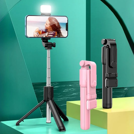 Foldable Selfie Stick Portable Mini Tripod 360 Rotation Selfie Stick With Detachable Wireless Bluetooth Remote For iPhone Xiaomi Peaceful Pleasures Health and Wellness