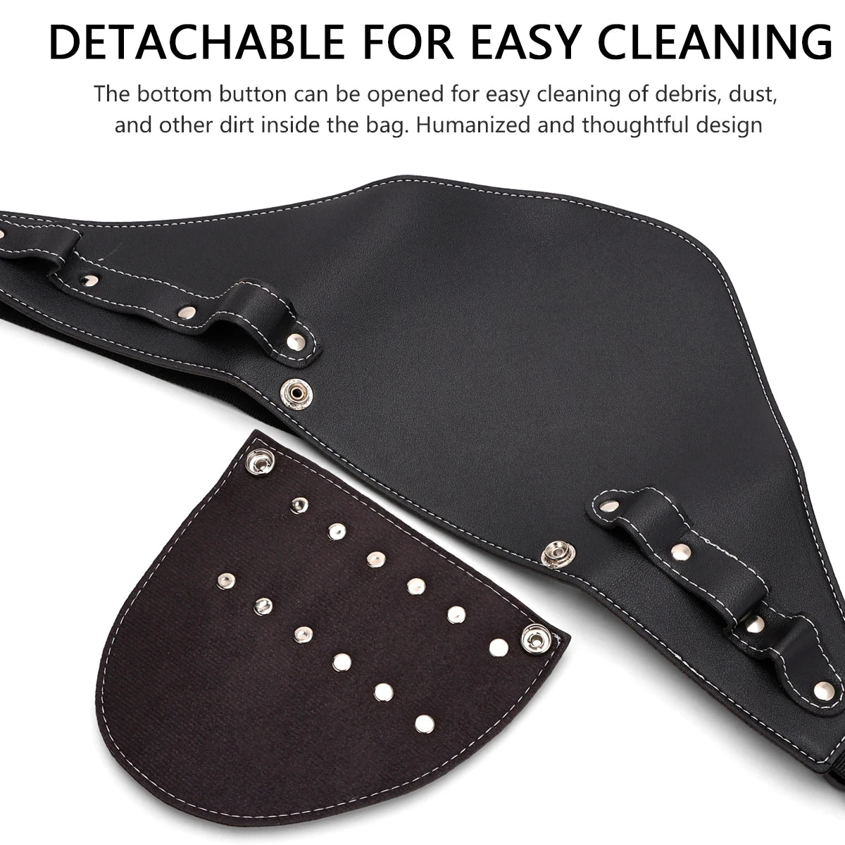 Barber Scissors Waist Pack | Multi-Pocket Tool Belt Organizer Durable PU Leather Adjustable Belt Hairdressing Tools Supplies Peaceful Pleasures Health and Wellness