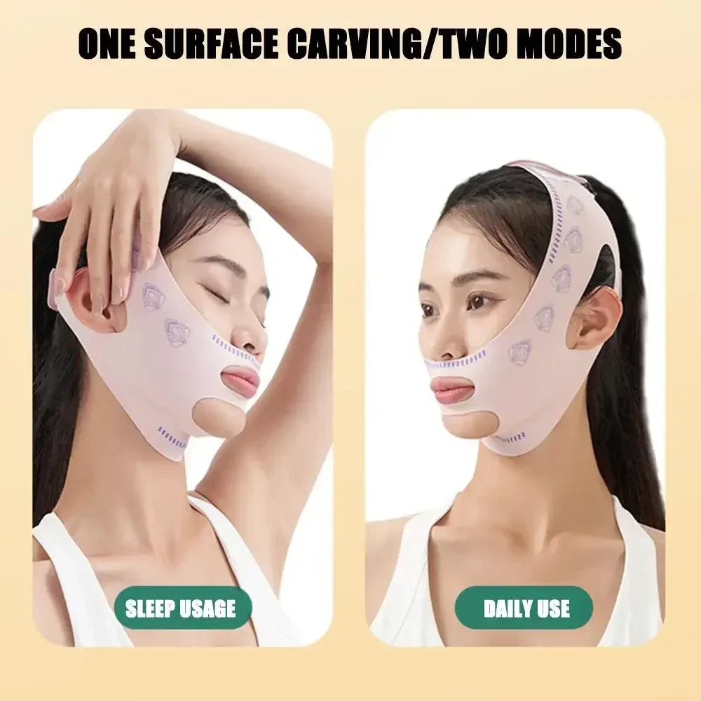 1/2/3pcs Female facial slimming patch V-shaped line shaper, anti wrinkle band on cheeks and chin to improve nasolabial folds Peaceful Pleasures Health and Wellness