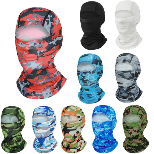 Full Face Mask for Men Women Camouflage Motorcycle Balaclava Quick Dry Cycling Headwear Fishing Skiing Sun Hood Hat 10 Colors Peaceful Pleasures Health and Wellness