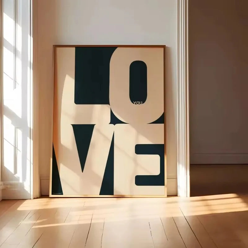 1 Piece Frameless Red Love Heart How Lucky Are We Poster Canvas Painting Modern Print Wall Art Bedroom Home Decor Valentine Gift Peaceful Pleasures Health and Wellness