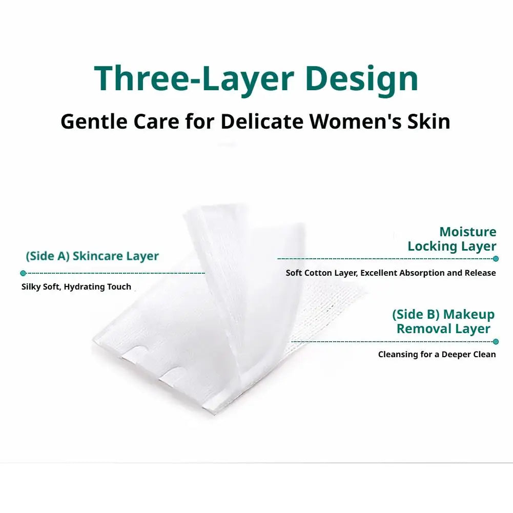 Disposable Makeup Remover Cotton Pads 50/100/222pcs Facial Cleaning Removal Cotton Wipes Soft Cosmetics Women Skin Care Tool Peaceful Pleasures Health and Wellness