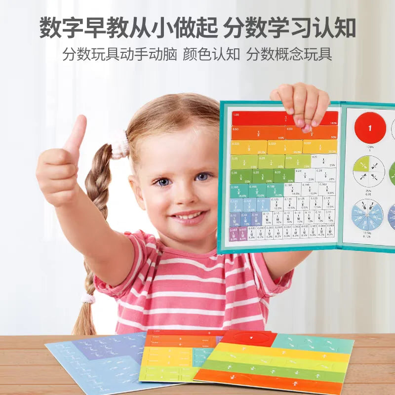 Magnetic Fraction Puzzles Math Mastery Montessori Enlightenment Fun