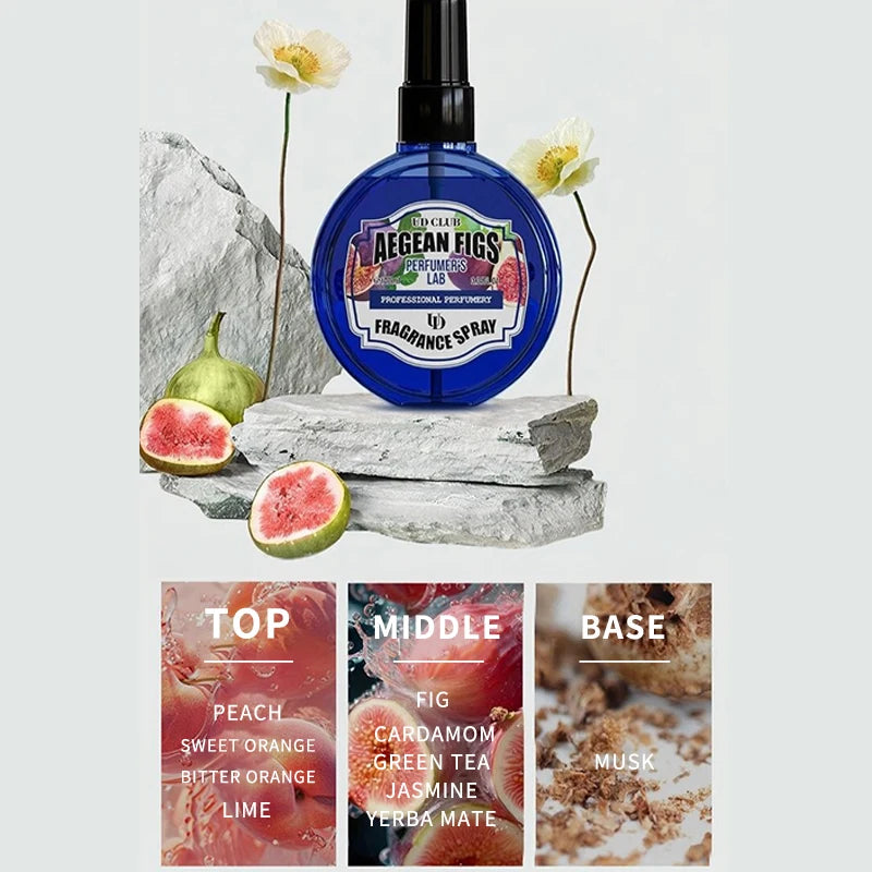 Neutral Perfume Floral Fruit Apple Strawberry Longlasting Fragrance Fresh Clothing Fragrance Spray Air Fresh Daily Light Perfume Peaceful Pleasures Health and Wellness Figs 100ML