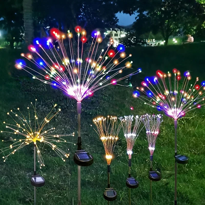 Solar Fireworks Lights Outdoor – Garden, Patio & Party Décor