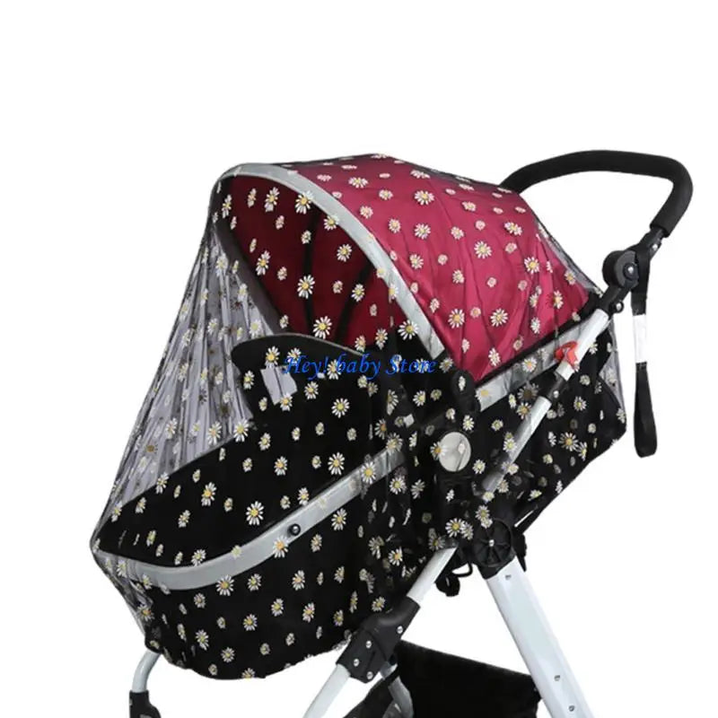 Baby Stroller Mosquito Net | Embroidered Insect Mesh Cover