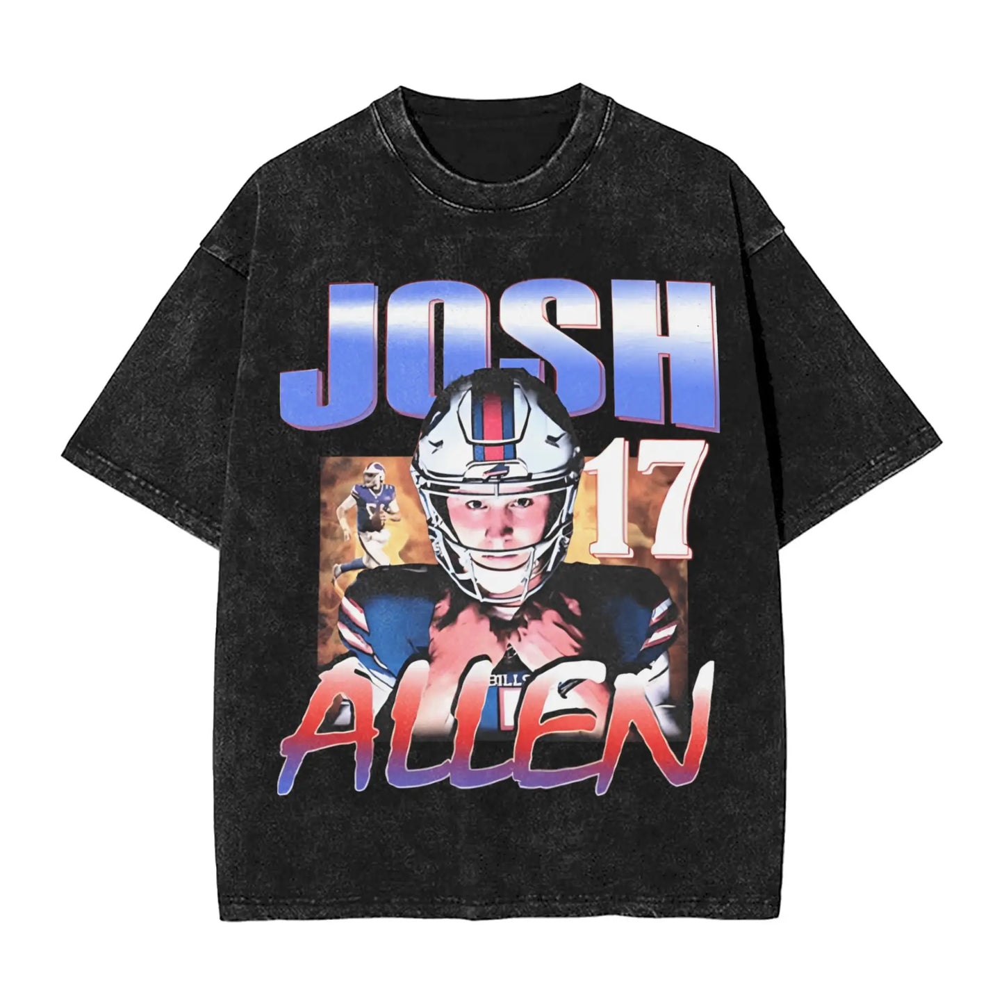 Josh Allen T Shirt Men Pure Cotton Novelty T-Shirts Round Neck Tees Short Sleeve Tops Gift Idea Peaceful Pleasures Health and Wellness 8 XXL