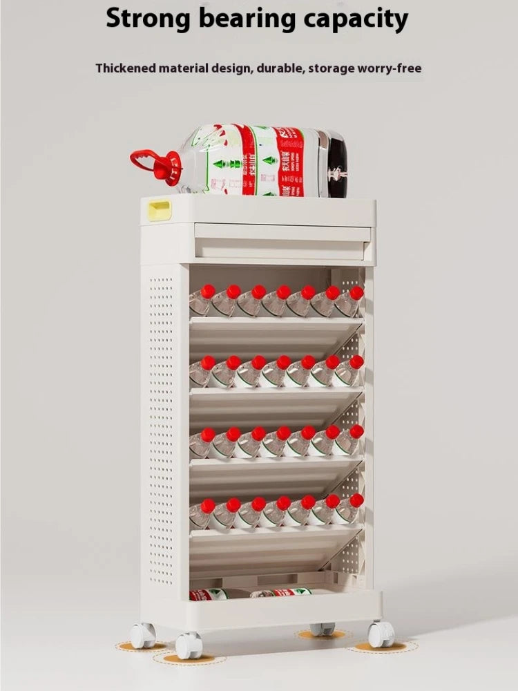 Mobile Bookshelf Storage Rack with Wheels – Kids & Dorms