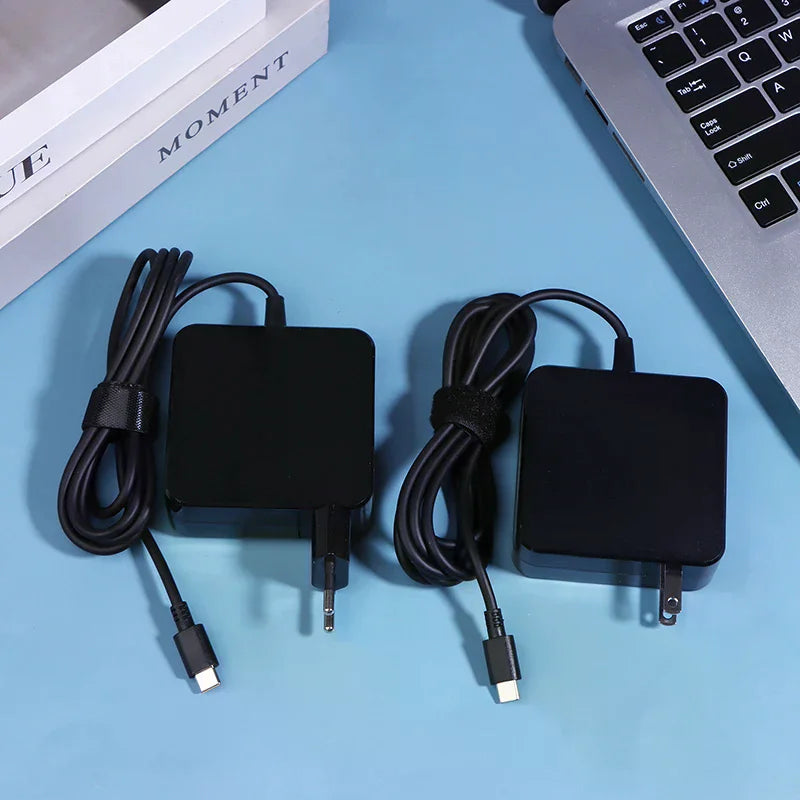 65W USB-C PD Laptop Charger EU/US Plug – 20V 3.25A Adapter