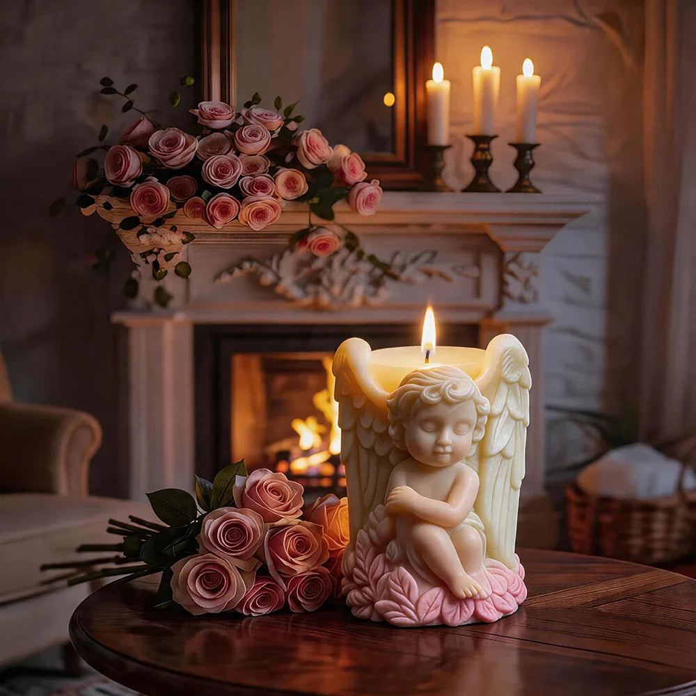 Angel Silicone Candle Mold – DIY Human Figure Mold for Gifts