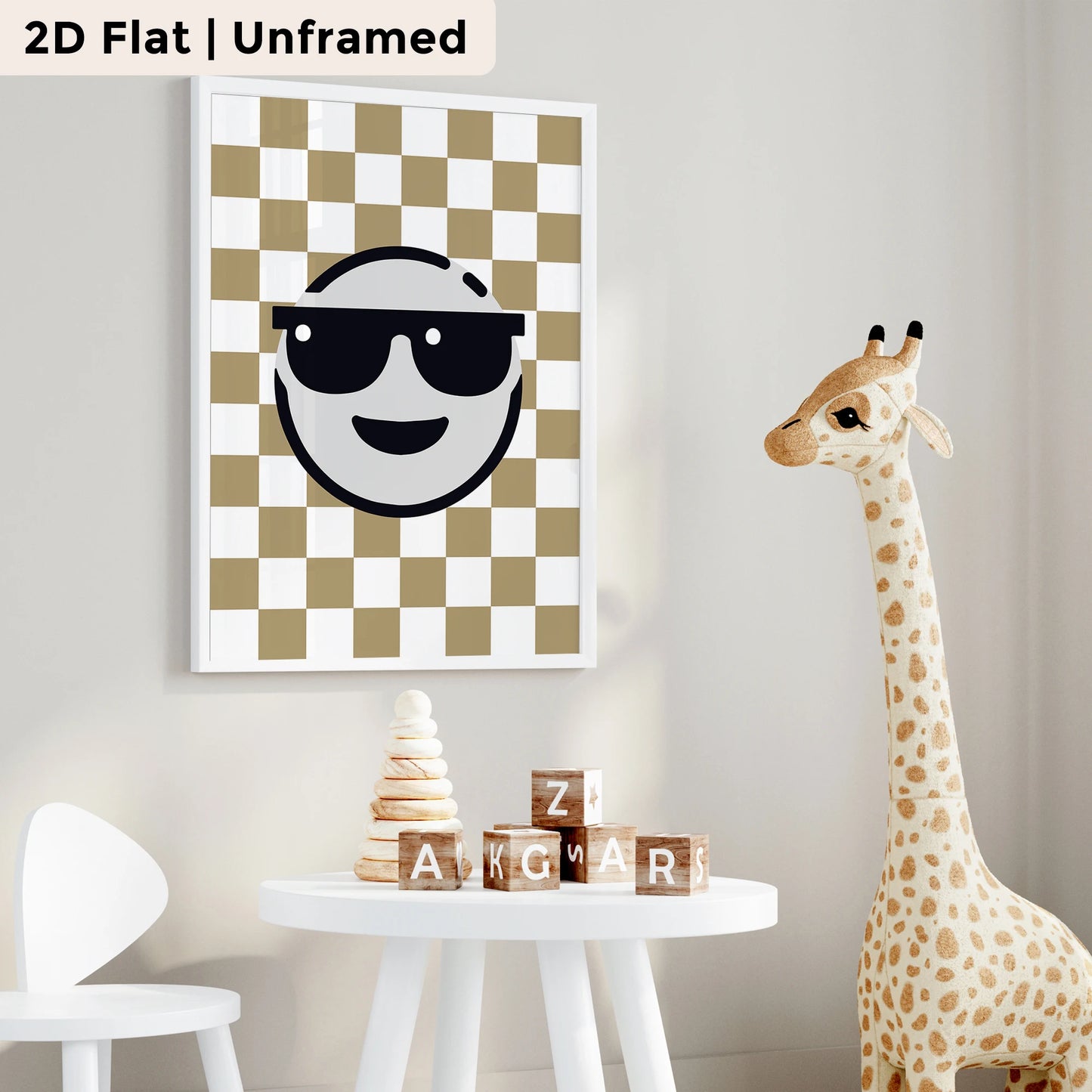 3-Piece Smiley Skateboard Canvas Wall Art Print Poster Set