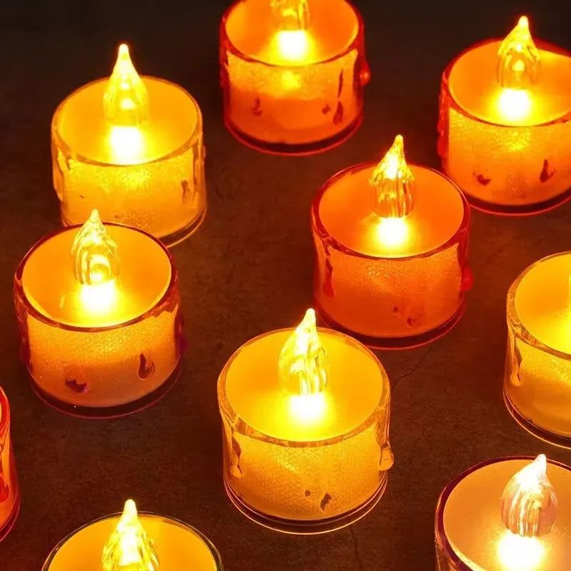 LED Flameless Tea Light Candles | Smokeless Christmas Decor