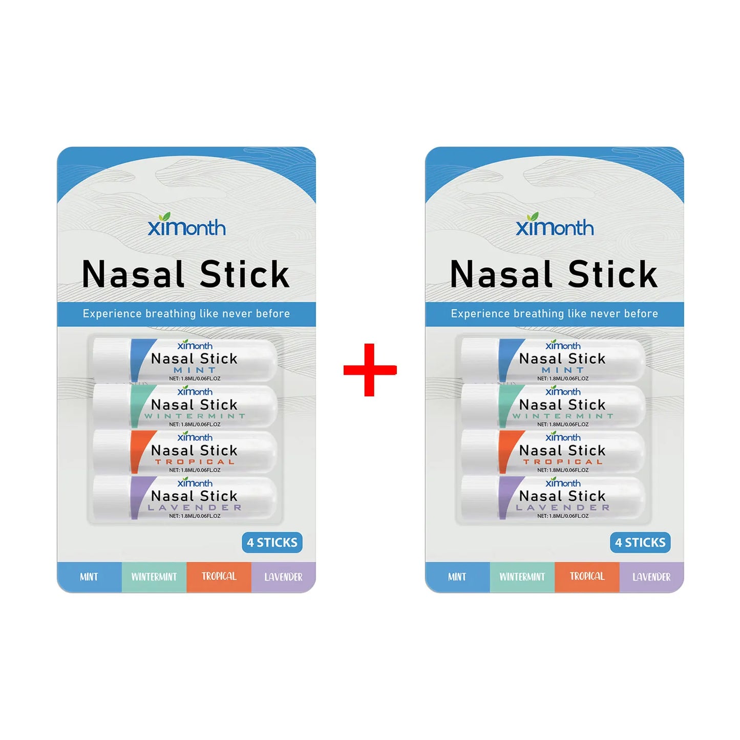 Aromatherapy Nasal Inhaler Sticks 4-Pack | Cooling Essential Oil