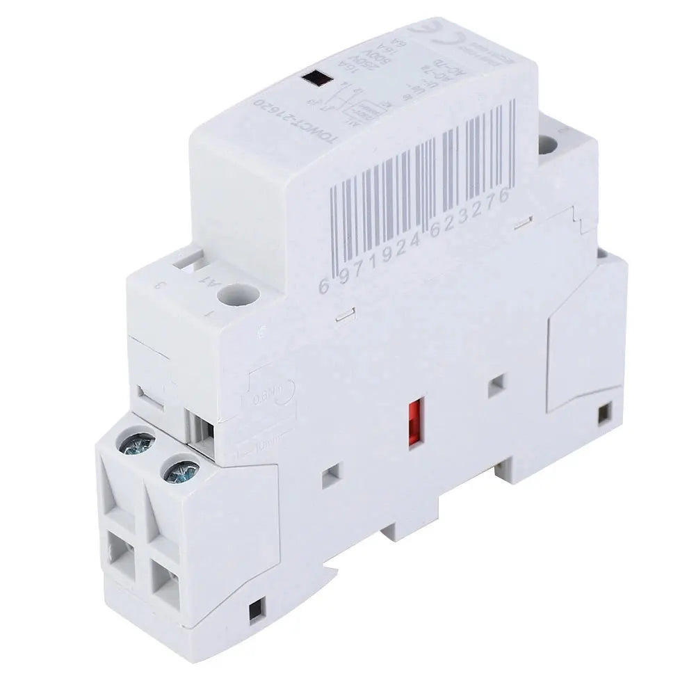 Household Industrial AC Contactor 220V 16A 2P Small Energy-Saving AC Contactor Rail Type Modular Peaceful Pleasures Health and Wellness