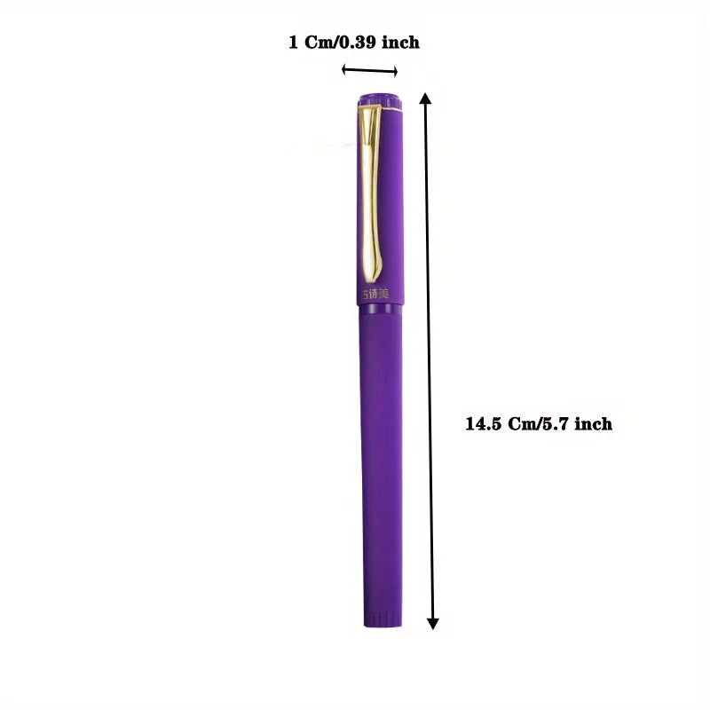 6-Pack Purple Gel Pens 0.7mm | Smooth Non-Erasable Ink