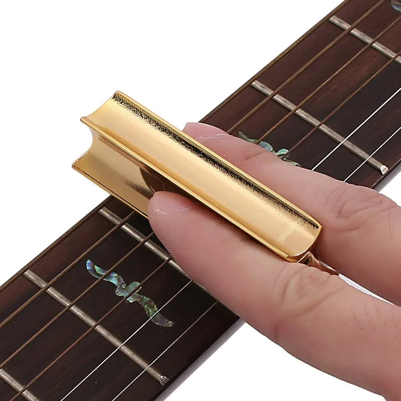 Metal Bass Guitar Slider Finger Folk Electric Stainless Steel