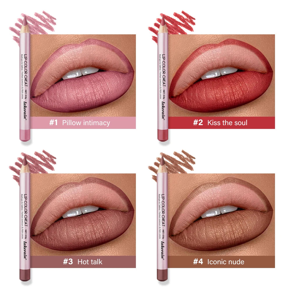 Long-Lasting Waterproof Lip Liner Lip Pencil Color Cheat Precise Shaping Moisturizing Smooth Create Sexy Lip Shape Cosmetics Peaceful Pleasures Health and Wellness