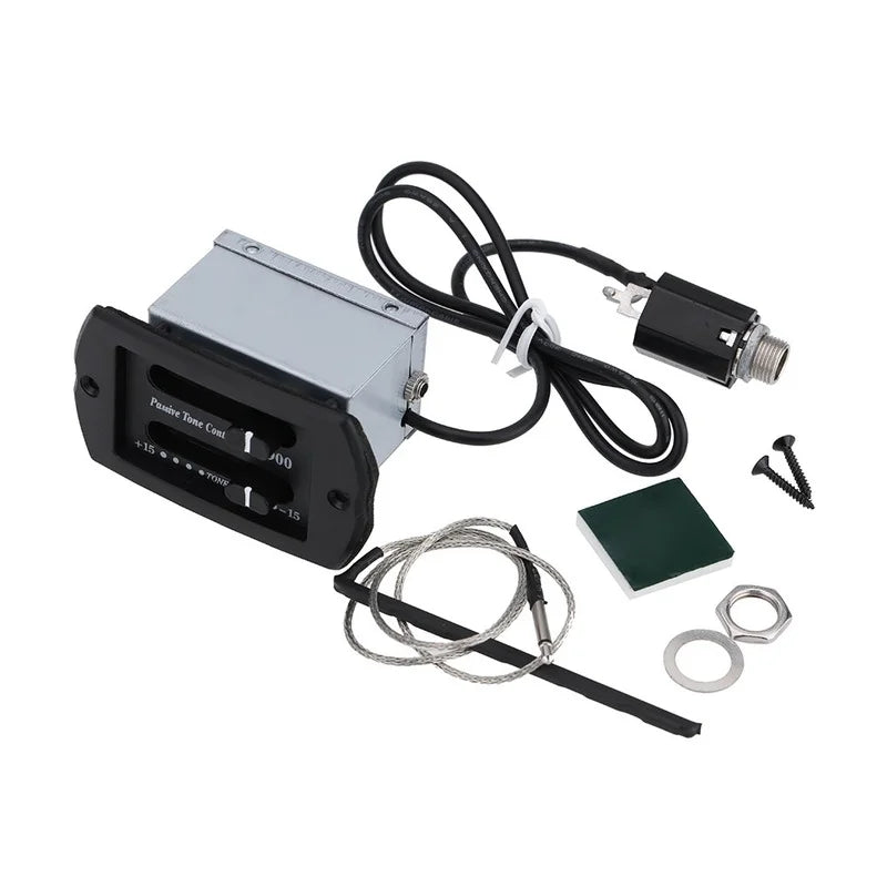 PS-900 2 Band EQ Guitar Passive Volume Tone Control Piezo Pickup