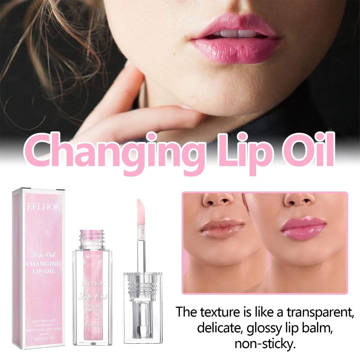 Eelhoe Color Changing Lip Oil – Hydrating & Fine Line Smoothing