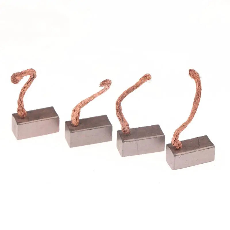 4Pcs/set 6*6*12mm Electric Motor Carbon Brush Power Tool Blower Fan DIY DC Motor Carbon Brush Accessories Replacement Peaceful Pleasures Health and Wellness as pic