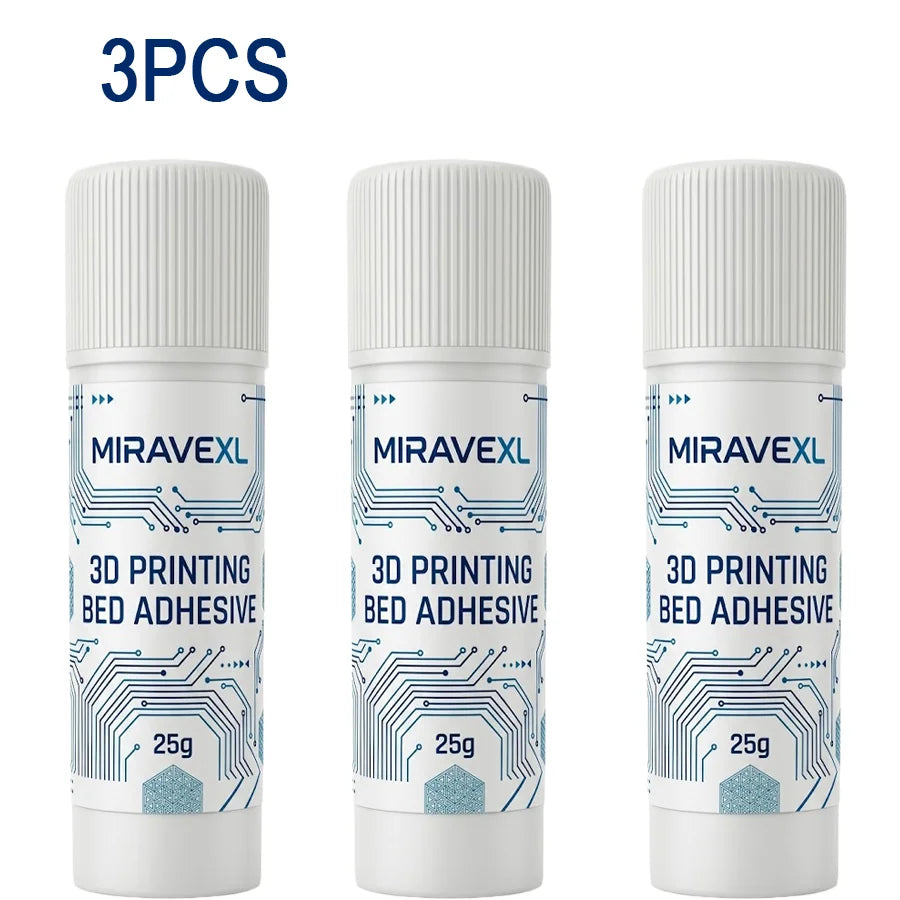 MIRAVEXL 3D Printer Glue Stick – Anti-Warp Glass Bed Adhesive