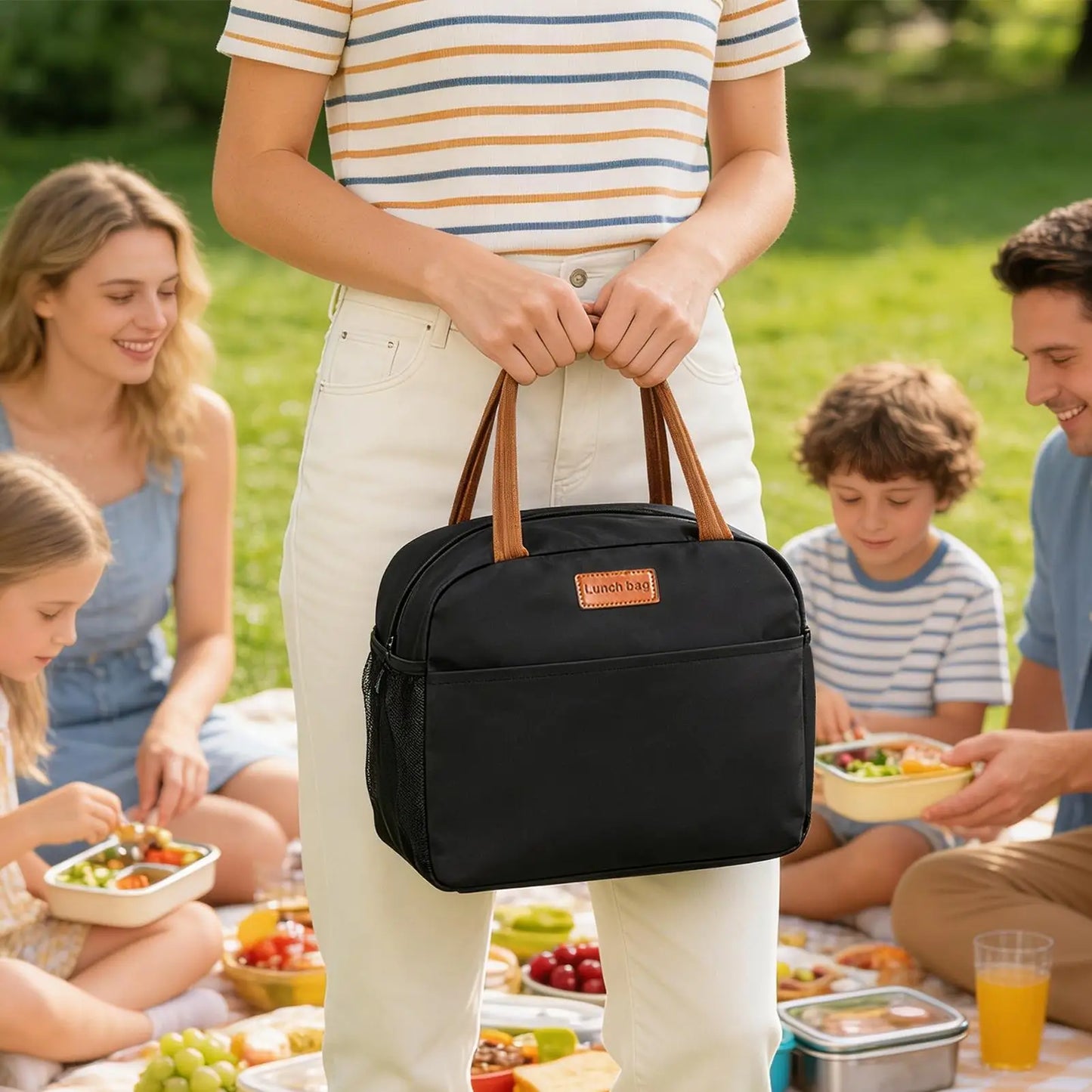 Insulated Thermal Lunch Bag – Waterproof & Leakproof Tote