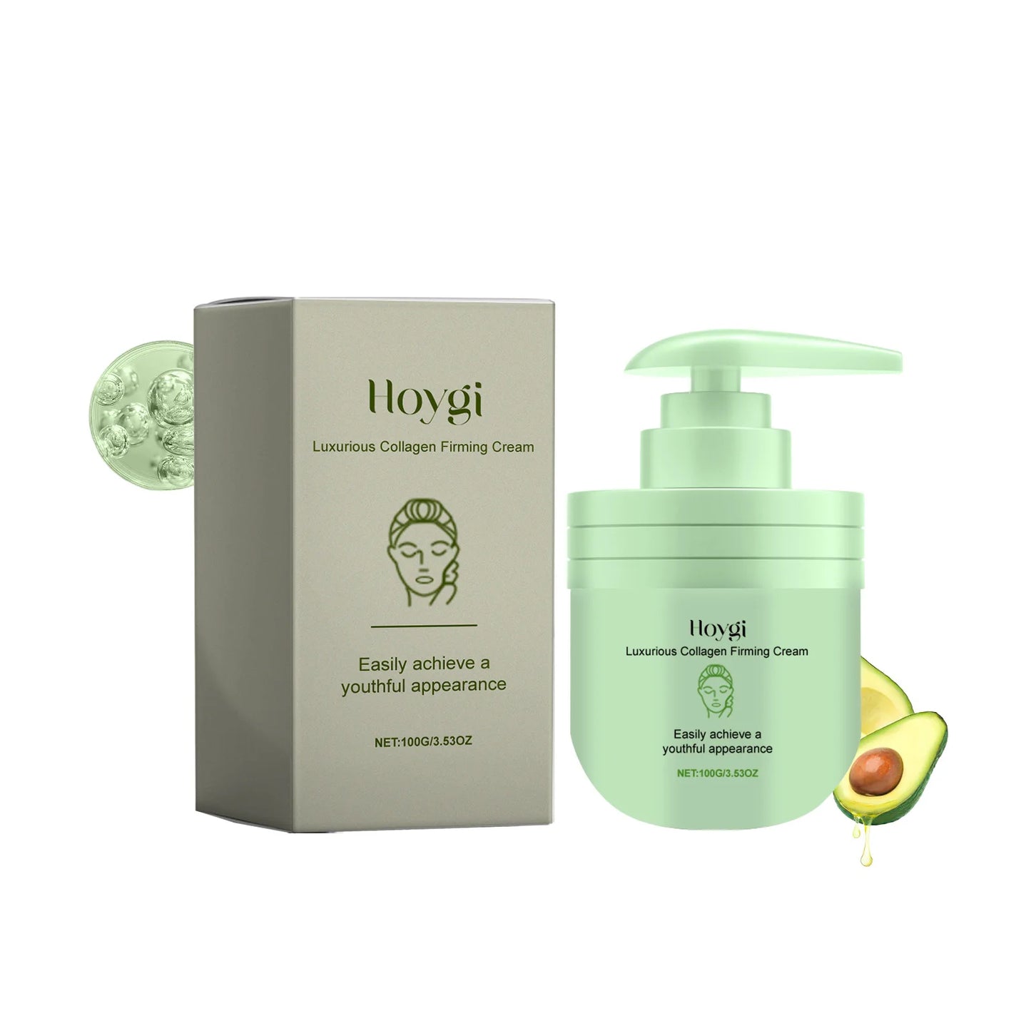 Collagen Body Cream Firming Remove Wrinkle Dark Spots Anti-Chapping Even Toning Bleaching Leg Moisturizing Skin Lightening Cream Peaceful Pleasures Health and Wellness 100g Boxed