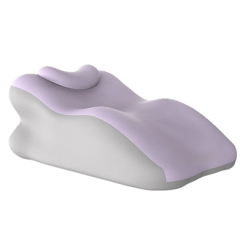 Large Bed Multifunctional Ergonomic Wedge Pillow with New Prone Position for Reading Unique Curved Design with Washable Cover Peaceful Pleasures Health and Wellness With pillow E