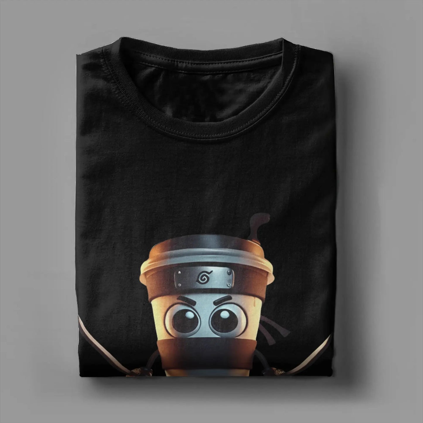Cappuccino Assassino T Shirt Summer Italian Brainrot Meme 100 Cotton T-Shirts For Men Popular Casual Short Sleeve Y2K Funny Tee Peaceful Pleasures Health and Wellness