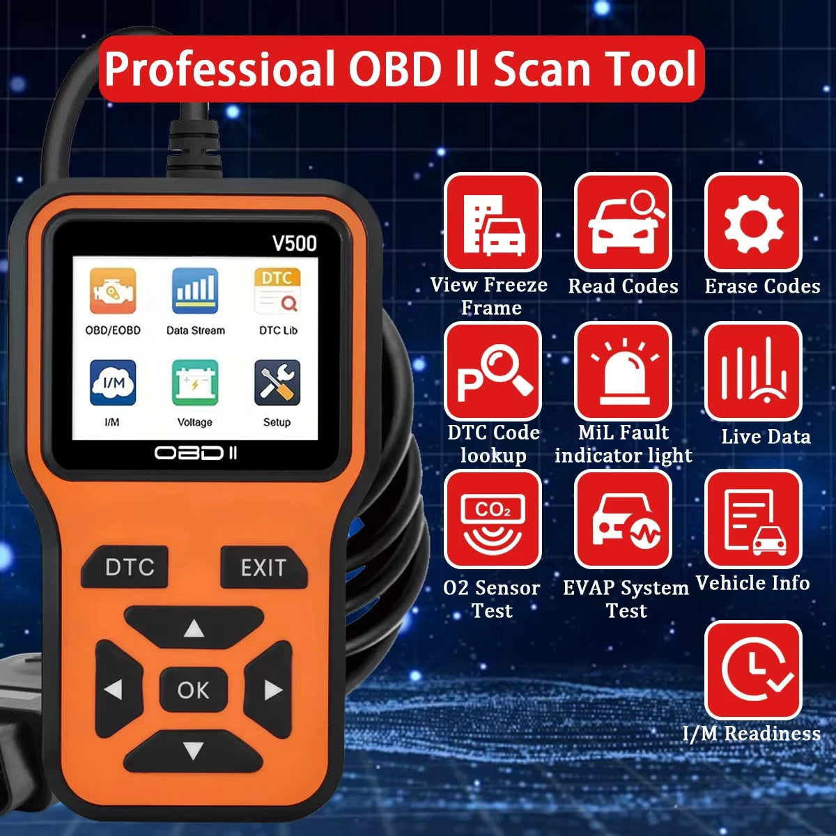 OBD2 Car Fault Code Reader Scanner – All 1996+ Vehicles Peaceful Pleasures Health and Wellness