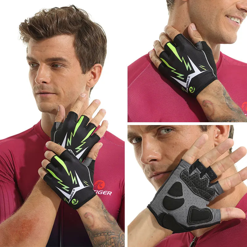 X-TIGER Half Finger Cycling Gloves – MTB, Gym & Riding