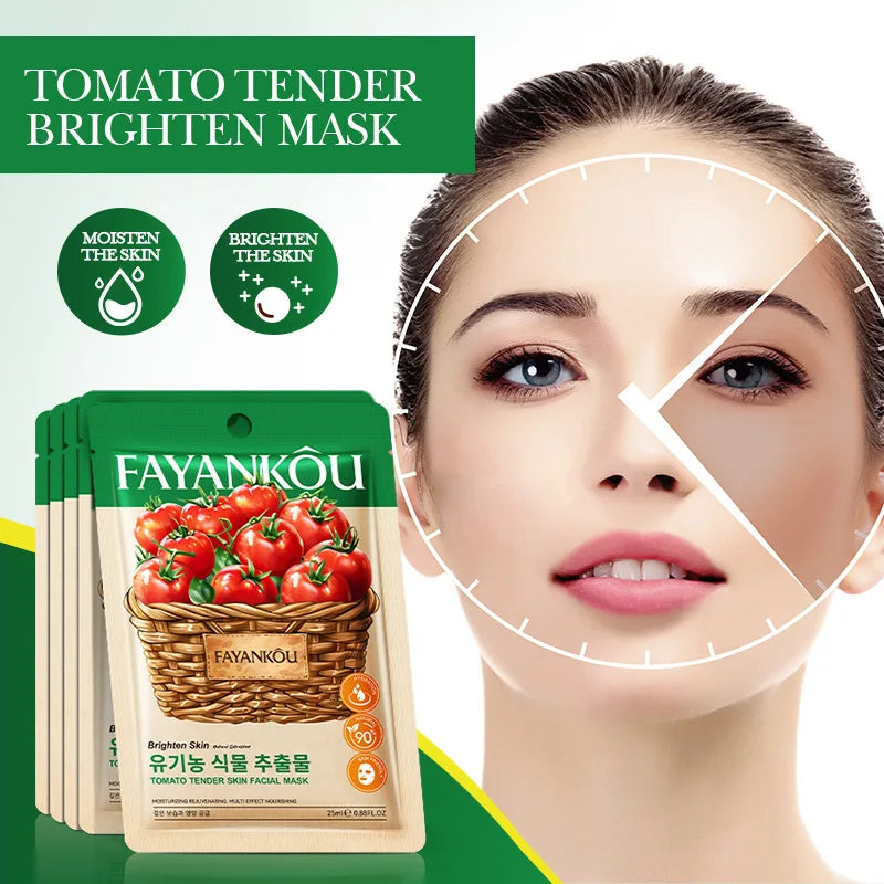 FAYANKOU Fruit Korean Sheet Masks 8pc – Hydrating & Anti-Aging