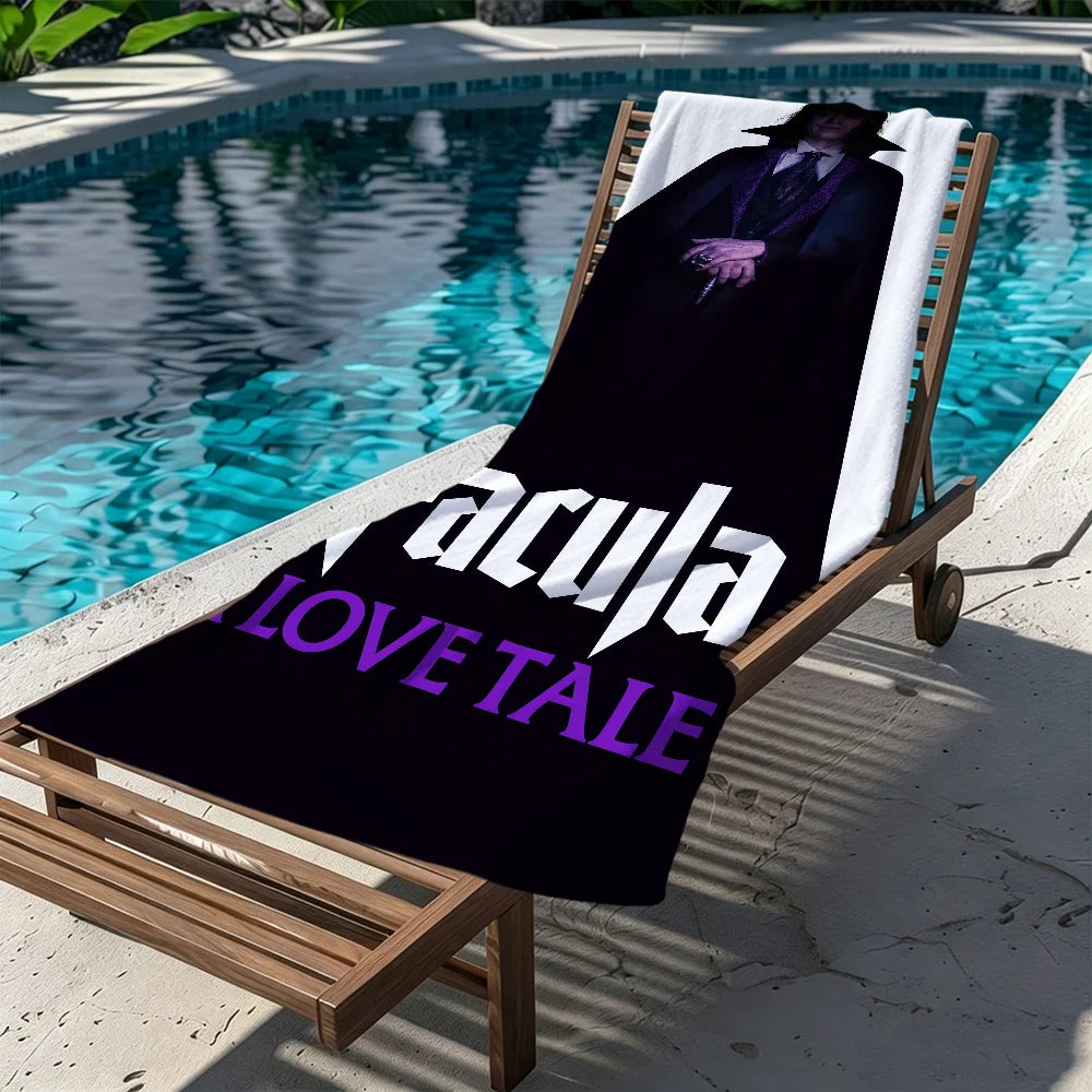 Dracula Horror Movie Quick-Dry Beach Towel | Pool & Travel Gift Quick-Dry Beach Towel Peaceful Pleasures Health and Wellness
