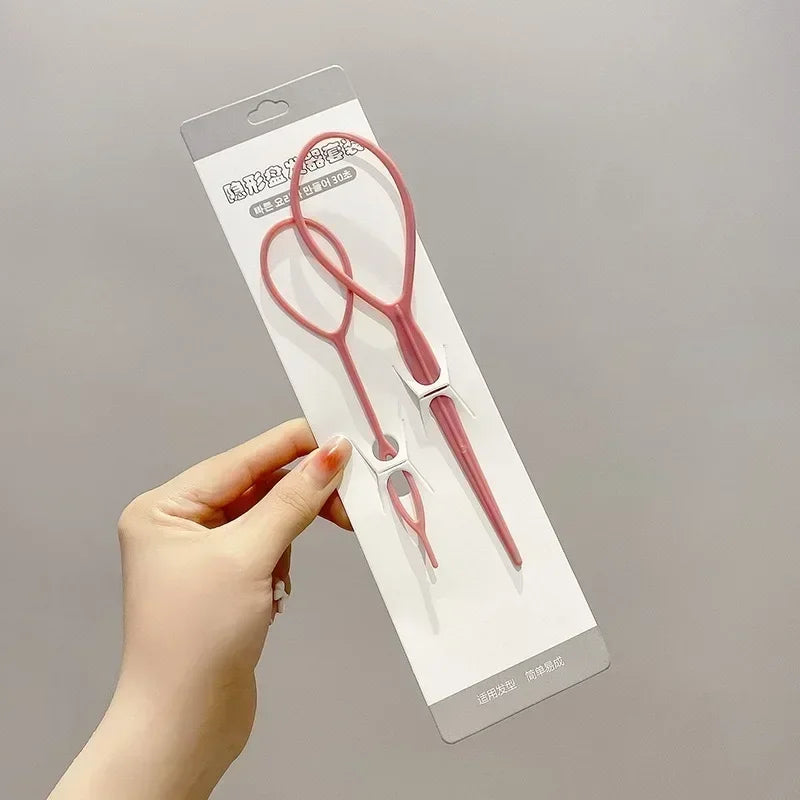 DIY Hair Braiding Kit – Twist Bun Clips & Styling Tools