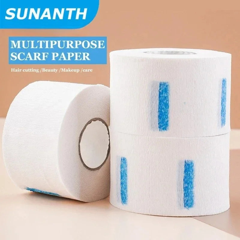 2026 Disposable Barber Neck Paper Professional White Collar Tapes Soft Neck Cover Tissue Practical Hairdressing Salon Tools Peaceful Pleasures Health and Wellness