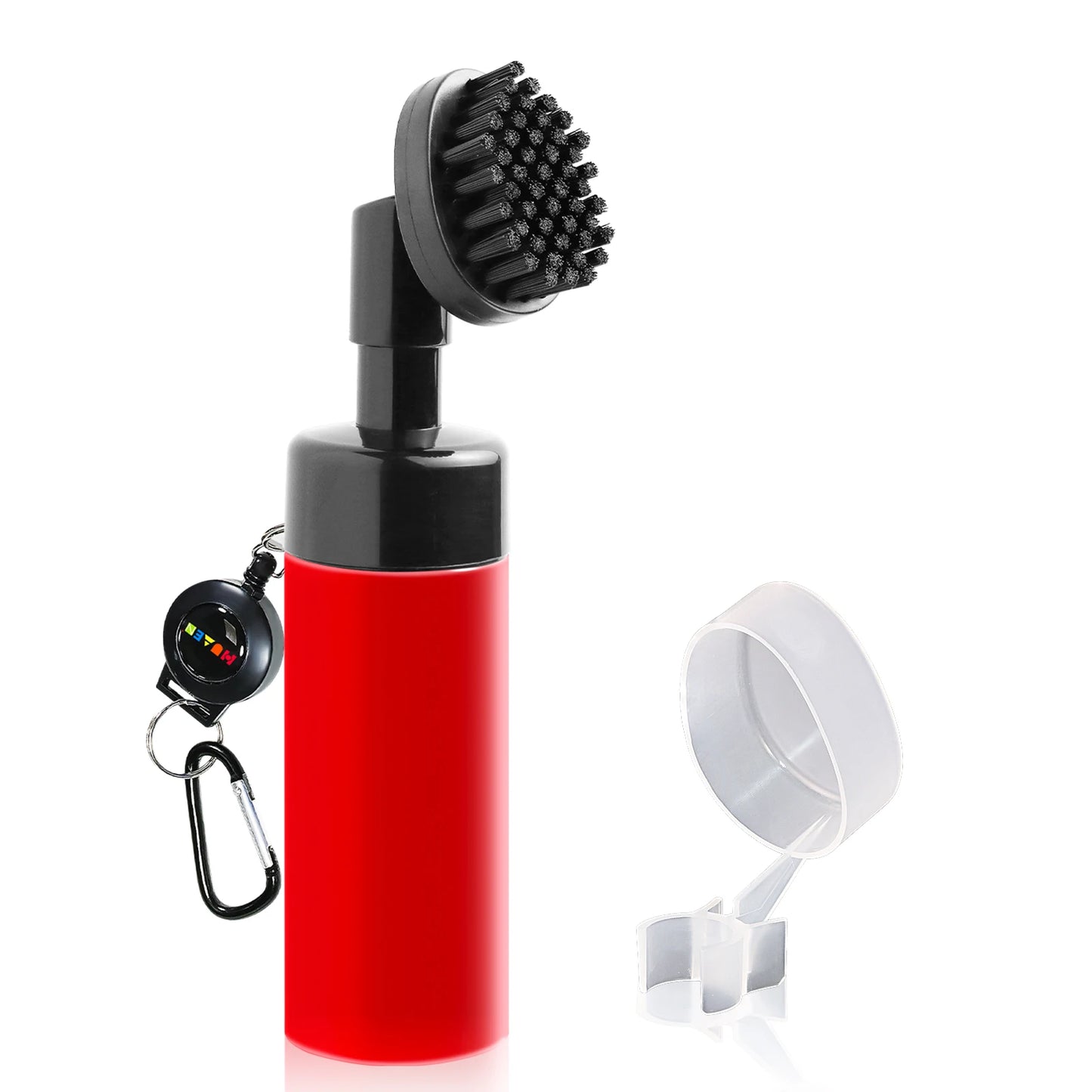 1PCS new model golf water brush - cleaning brush with water spray for club shafts of new club heads - convenient for going out Peaceful Pleasures Health and Wellness Red