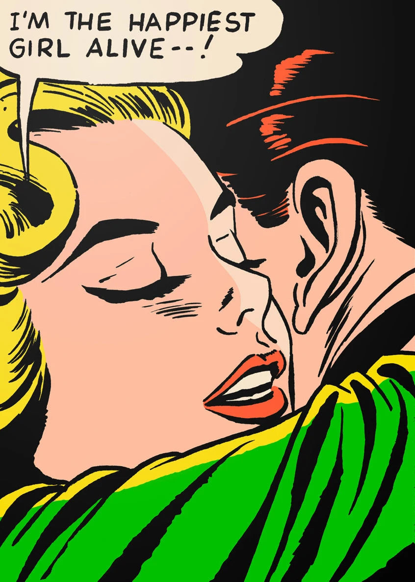Anime Vintage Canvas Wall Art | Unframed Pop Art Poster Print