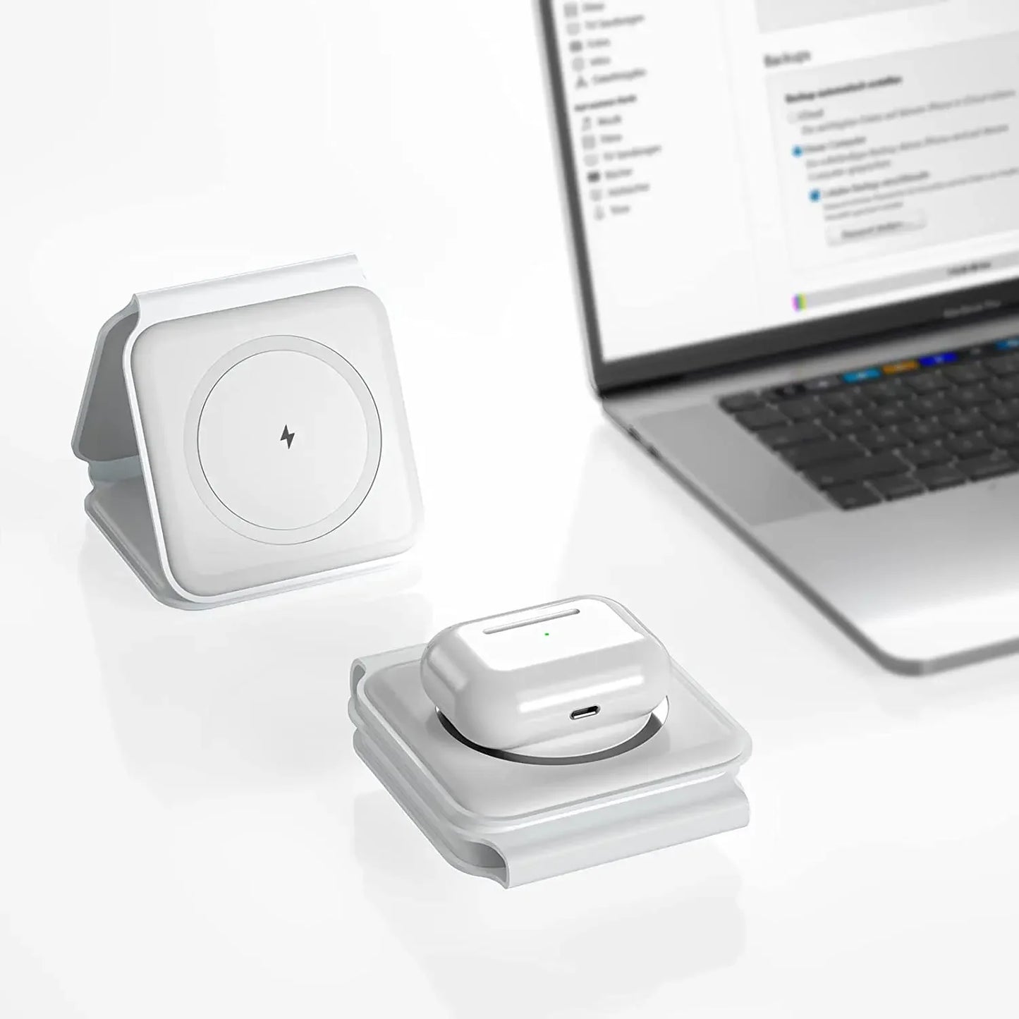 3-in-1 Foldable Magnetic Wireless Charger 15W Fast Charging Station for iPhone 16/15/14 Apple Watch AirPods Peaceful Pleasures Health and Wellness