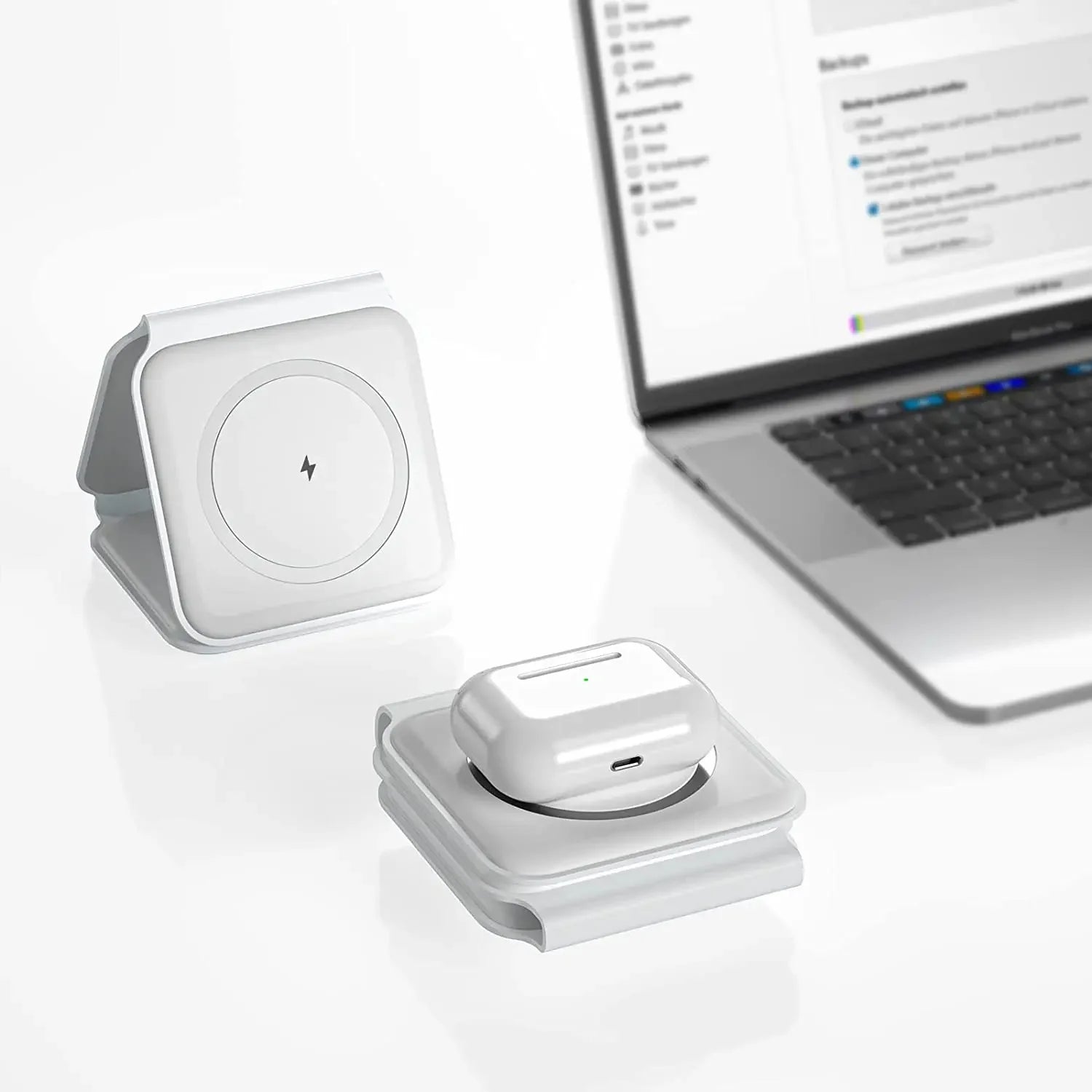 3-in-1 Foldable Magnetic Wireless Charger 15W Fast Charging Station for iPhone 16/15/14 Apple Watch AirPods Peaceful Pleasures Health and Wellness